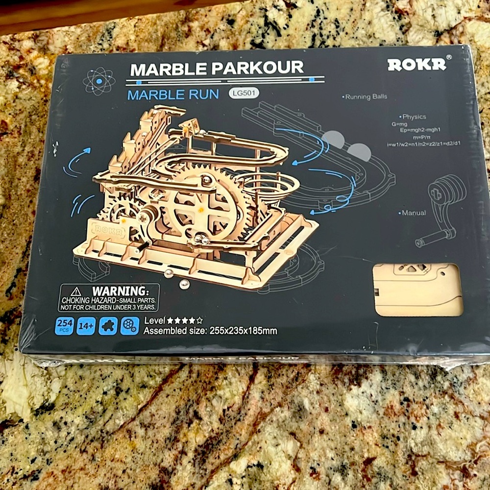 ROKR 3D Wooden Puzzles Marble Run Set -